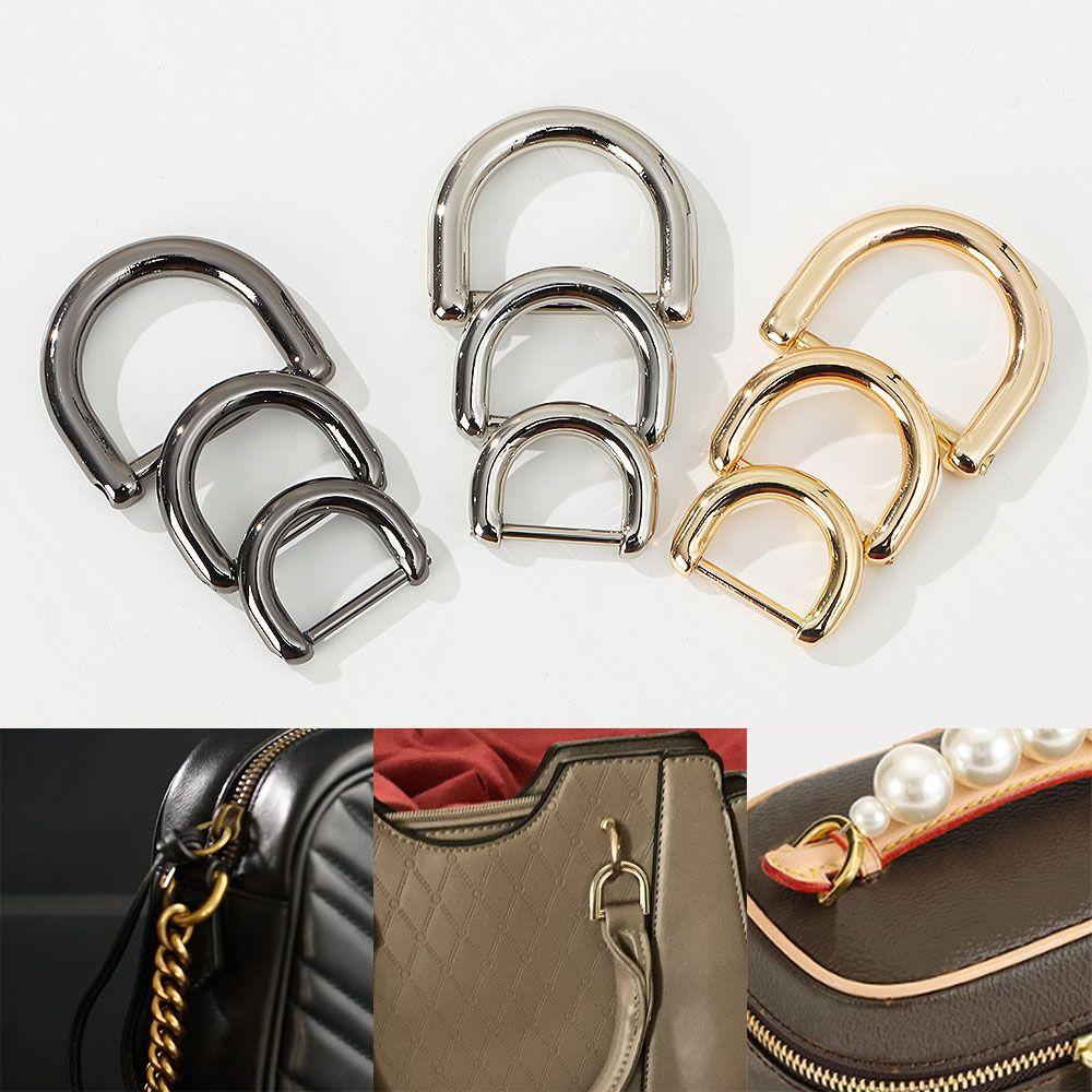 Detachable Shoulder Webbing Buckle Leather Craft Open Screw Screw D Buckle D Ring Buckle Clasp