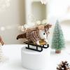 Hanging Rope Christmas Animal Ornament Felt Xmas Hanging Decor Holiday Ornament  Tabletop Display