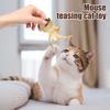 Natural Sisal Toy for Cats Handwoven Sisal Balls Mice Toys with Feather/Bell Interactive Cat Scratcher Chew Toy for Kitten Kicker