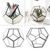 Стильный стеклянный цветочный горшок геометрической формы суккулентов, контейнер для растений, ландшафтное украшение