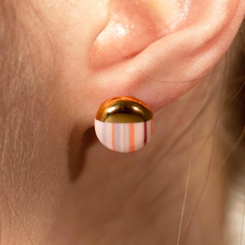 cerabonito 2024 Pantone Stratum daily round earring (spring)