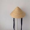 Korean Girls Straw Hat Breathable Straw Visor Cap for Children Retro Kids Sun Hat  Boy Girls