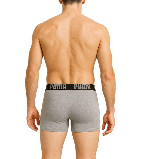 Puma Men Basic Boxer 2-Pack black gray [521015001 691] size XL