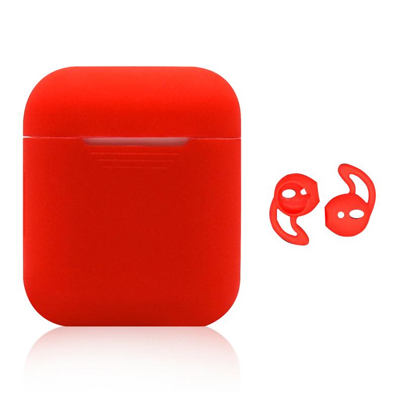 Противоударный мягкий силиконовый защитный чехол для наушников Airpods 1/2
