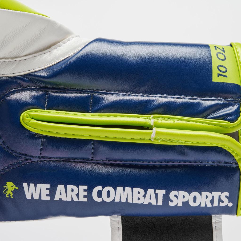LEONE 1947 боксерские перчатки унисекс [LOGO WACS] синтетическая кожа внешняя часть PU накладка застежка-липучка (10 унций) Синий GN333 [Оригинальный продукт]