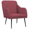 Armchair Burgundy 63x76x80 cm Fabric