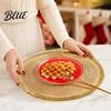 Party Table Supplies for New Year Christmas Round Mat with Tassel Heat Resistant PP Placemat Decorative Tableware Waterproof Holiday And Tassel