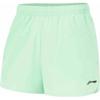 Li Ning Running Series Logo Loose Comfortable Five-Point Casual Sports Shorts Women shorts Cool-Green AKSU576-3