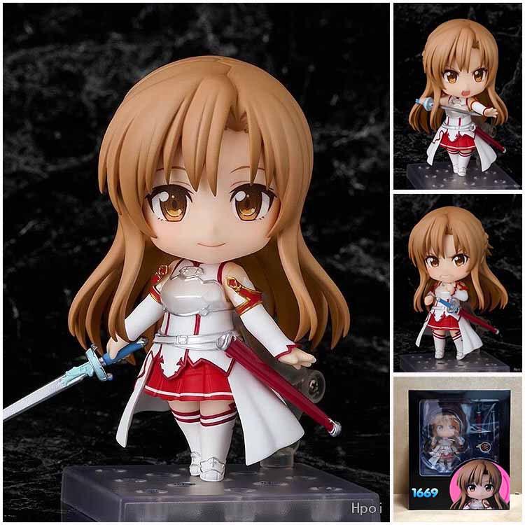 Sword Art Online Асуна 2.0 1669 шарнирная подвижная Аниме Кукла Фигурка Действия ПВХ игрушки Коллекционные фигурки для подарков друзьям