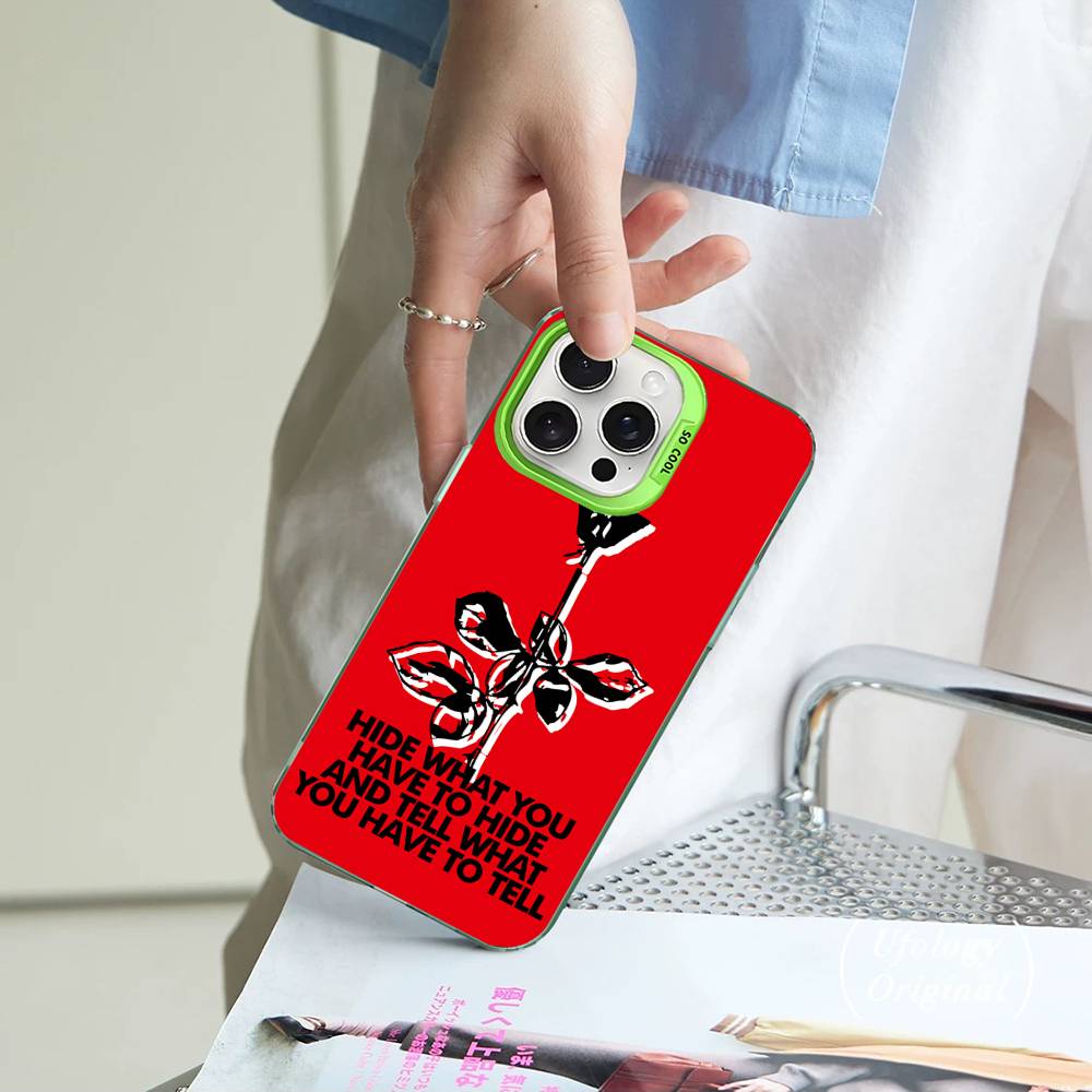 Крутые чехлы для телефона Rock D-Depeche в стиле Cool Mode Для IPhone 17 16 15 14 13 12 11 Plus Pro Max Цветной чехол