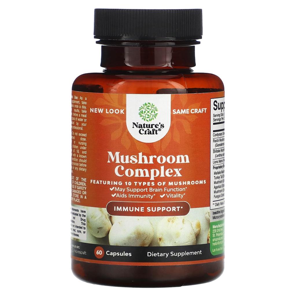 Nature'S Craft, Mushroom Complex, 60 Capsules