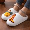 Cotton Slippers Women Indoor Bedroom Soft Sole Non Slip Slides Woman Fluffy Plush Warm Winter Slippers for Home Zapatillas Mujer
