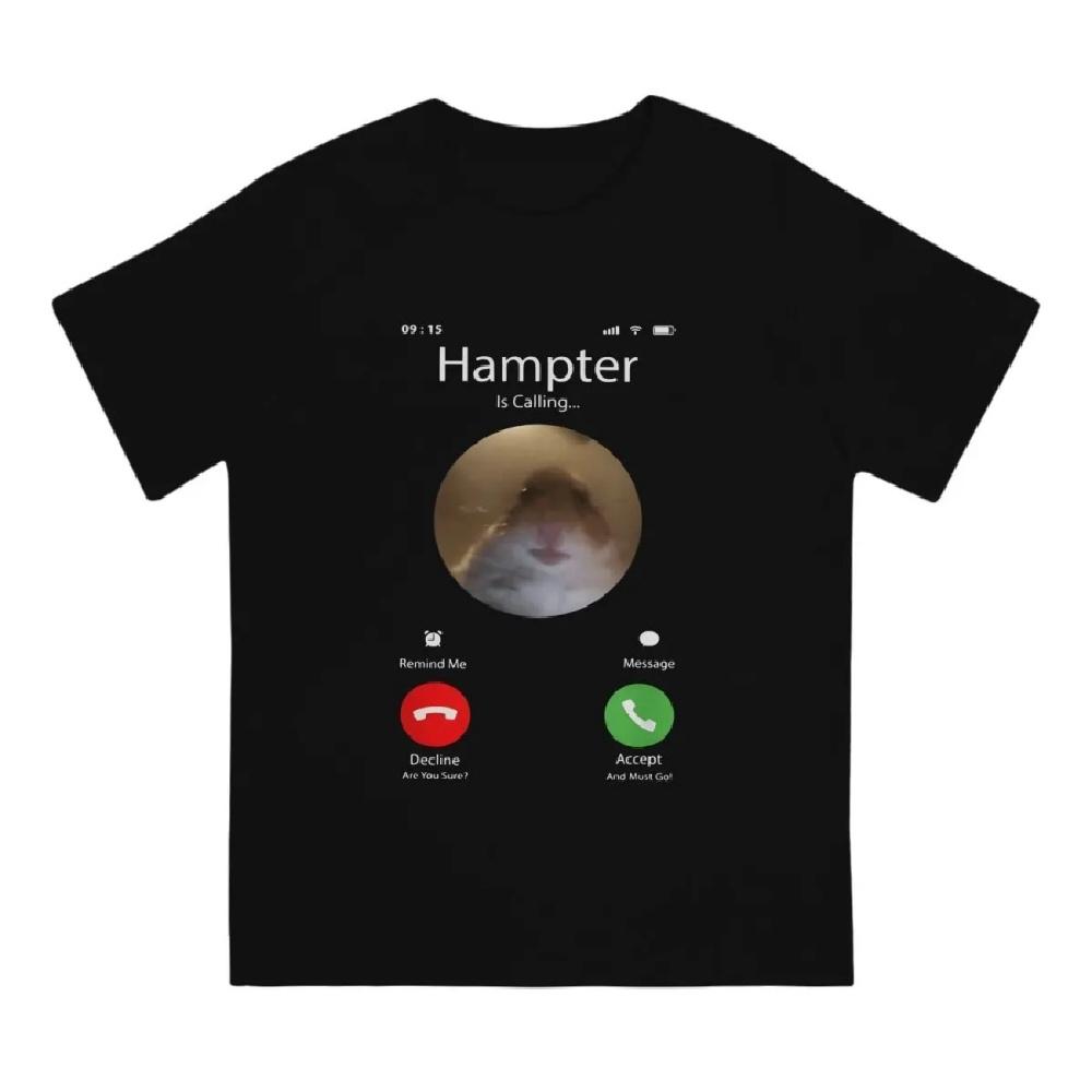 Мужская футболка Dank Meme Хомяк Смотрит В Камеру Hampter Призыв к Индивидуальности Футболка Графическая Уличная Одежда Новый Тренд