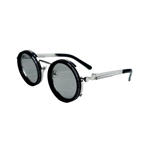 Round Polarized Sunglasses 1-9 Gears Adjustable Tint Sun Glasses with ND Filter Lenses for Men Beach Shady Fishing Driving