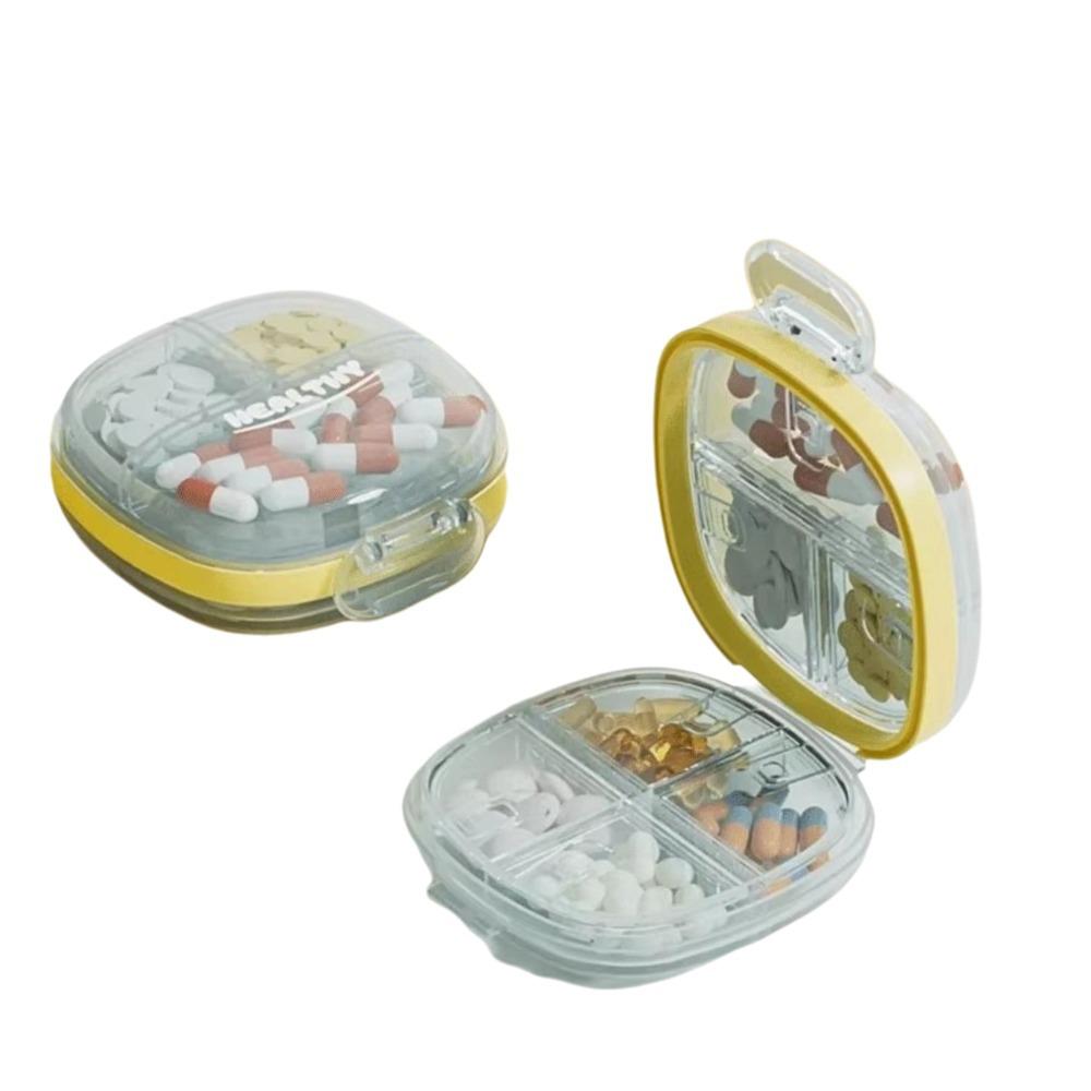 Dustproof Sealed Pills Case 7 Compartment Pill Organizer Stylish Weekly Pills Container Easy Carry