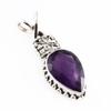 Подвеска из натурального африканского аметиста из стерлингового серебра 925 пробы 1,5 дюйма b6r53