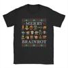 Merry Brainrot Ugly Christmas Sweater Funny Italian Brainrot T Shirts Short Sleeve Streetwear Tshirt Summer Oversize Clothing