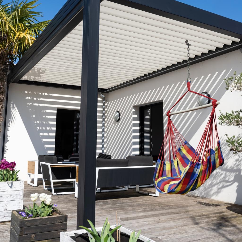 Garden hammock, Brazilian chair, swing, boho hanging chair + pillows