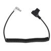 2 Pin Female To D Tap Power Cable Rotatable Right Angle V Mount Coiled SLR Camera Power Cord for
