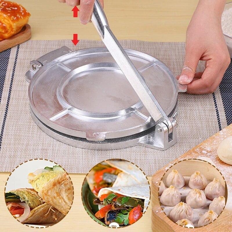 Ручной пресс для изготовления лепешек из алюминиевого сплава, инструменты для прессования кукурузных лепешек, сделай сам, ручной инструмент для изготовления клецок, кухонный инструмент