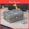 Elegant European Style Square Jewelry Storage Box For Rings Earrings Necklaces Gift