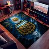 1pc Argentina Football Print Area Rug - Soft,Washable Non-Slip Indoor Mat for Office Chairs,Living Room,Home Office Decorative Rug