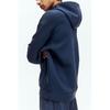 H M Sports Hoodie Loose Fit dryMove Navy Blue