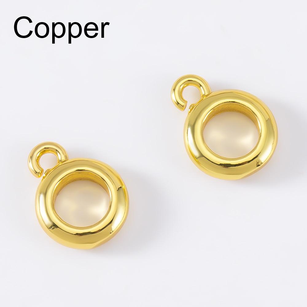 5pcs 10pcs PVD Never Fade Stainless Steel Necklace Pendants Clasps Connectors 6mm 8mm Pinch Clip Bail Charm Beads Jewelry Making