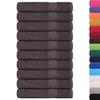 VidaXL Serviettes de sauna 10 pcs anthracite 80x200 cm 100% coton, serviette, serviette de bain, serviette en coton 136695