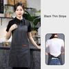 with 2 Pockets Striped Apron Adjustable Kitchen Apron Practical Cooking Apron  Food Preparation