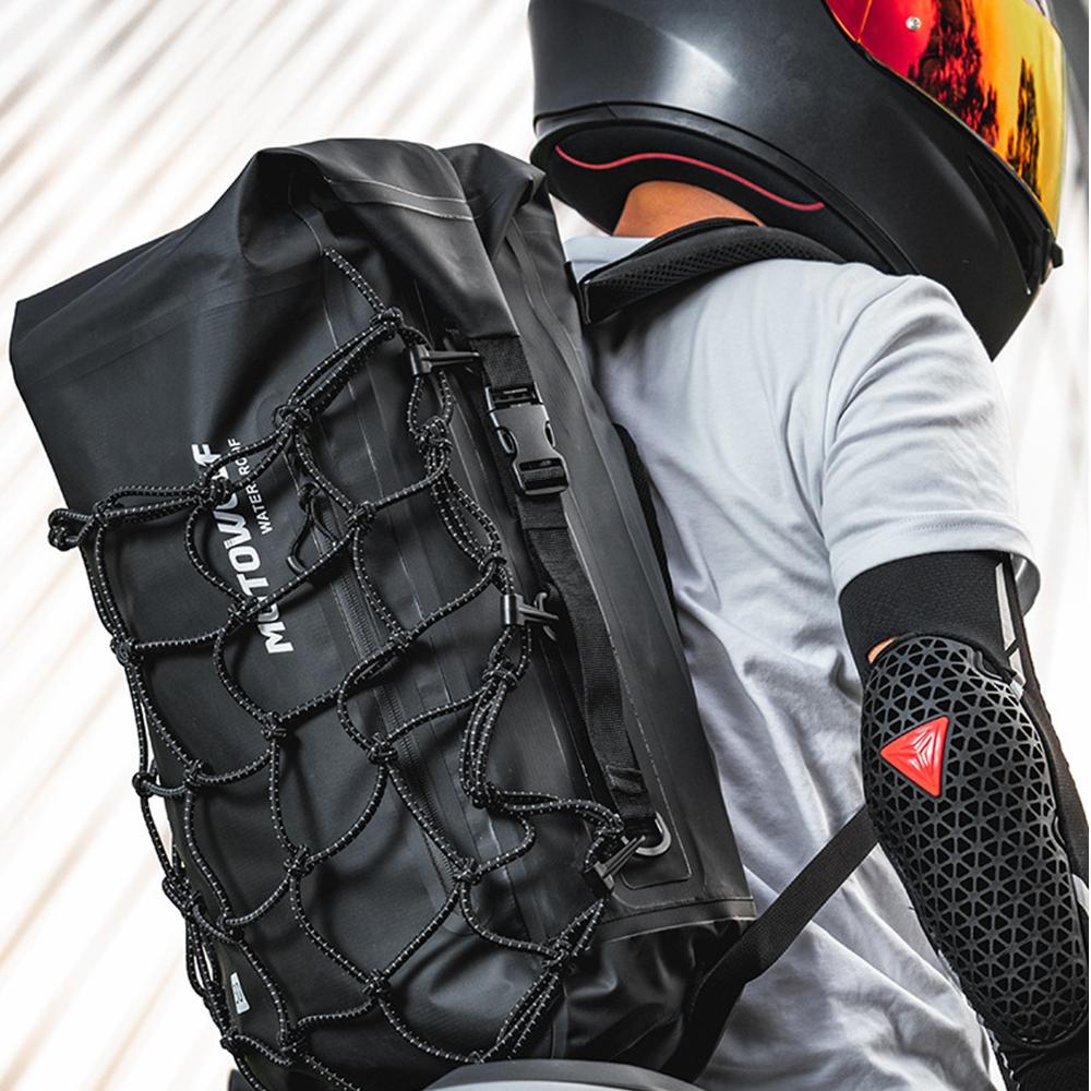 Мотоциклетный рюкзак Мужской Женский Водонепроницаемая сумка Рюкзак для шлема-интеграла Сумка для райдера Светоотражающая дорожная сумка Сумки для мотоциклетных шлемов