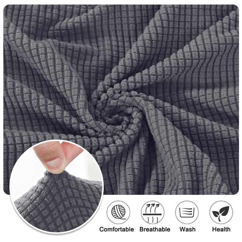 Stretch Fabric Bar Chair Covers Short Back Washable Seat Protectors For Dining Room Kitchen Hotel Banquet