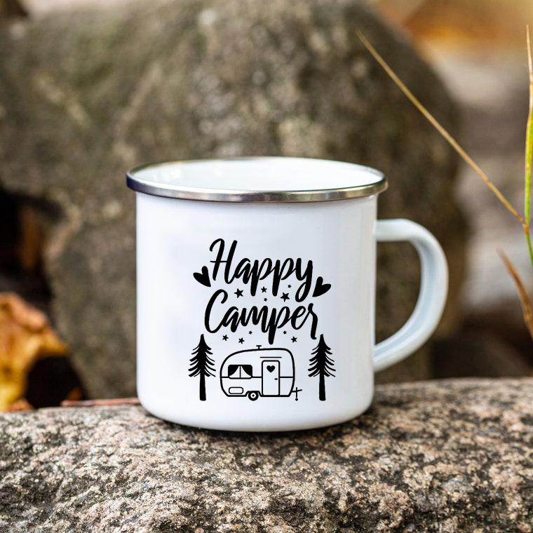 Making Memories One Campsite At A Time Camping Mug Happy Camping Campfire Enamel Mug Adventure Cups Camper Van Gift