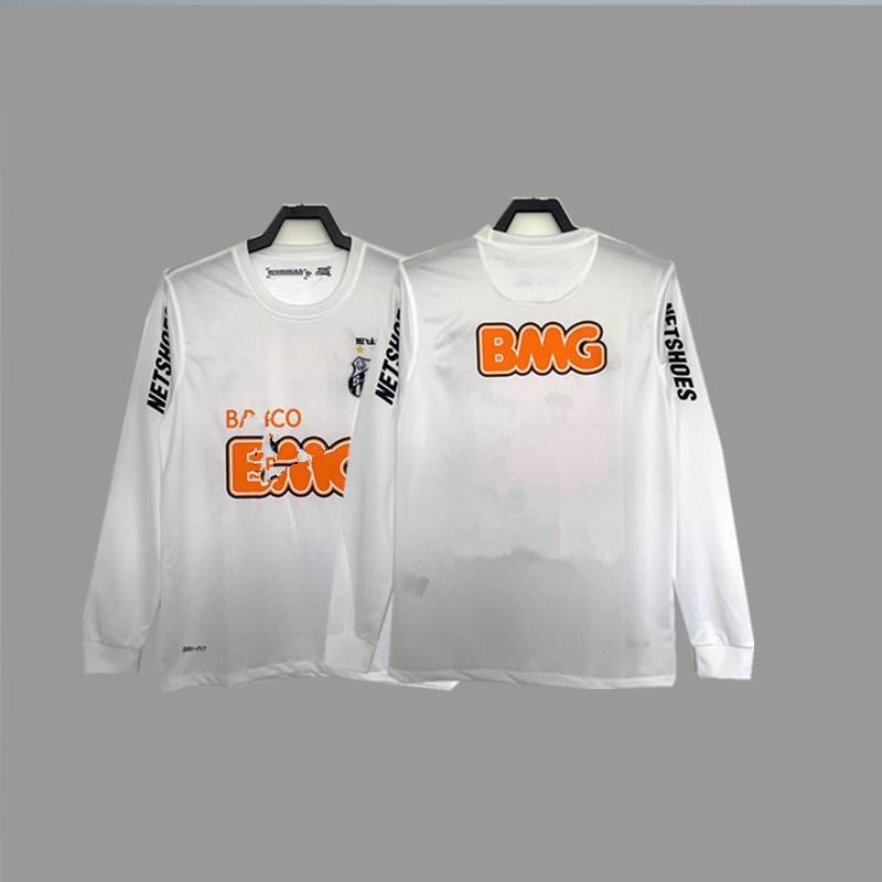 1213 Santos retro jersey football jersey classic nostalgic Neymar jersey competition jersey long short sleeve sportswear
