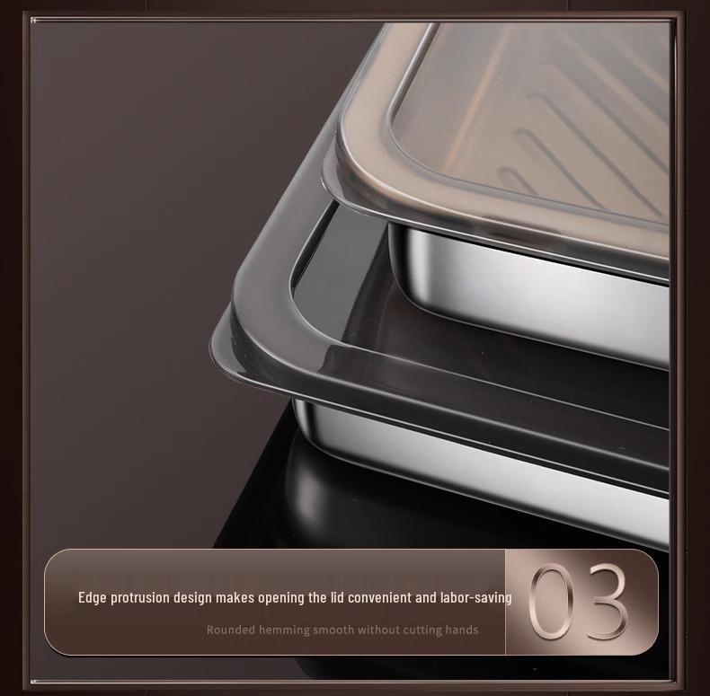 Поднос из нержавеющей стали 304 пищевого класса для пельменей и вонтонов - Безопасен для морозильной камеры и холодильника