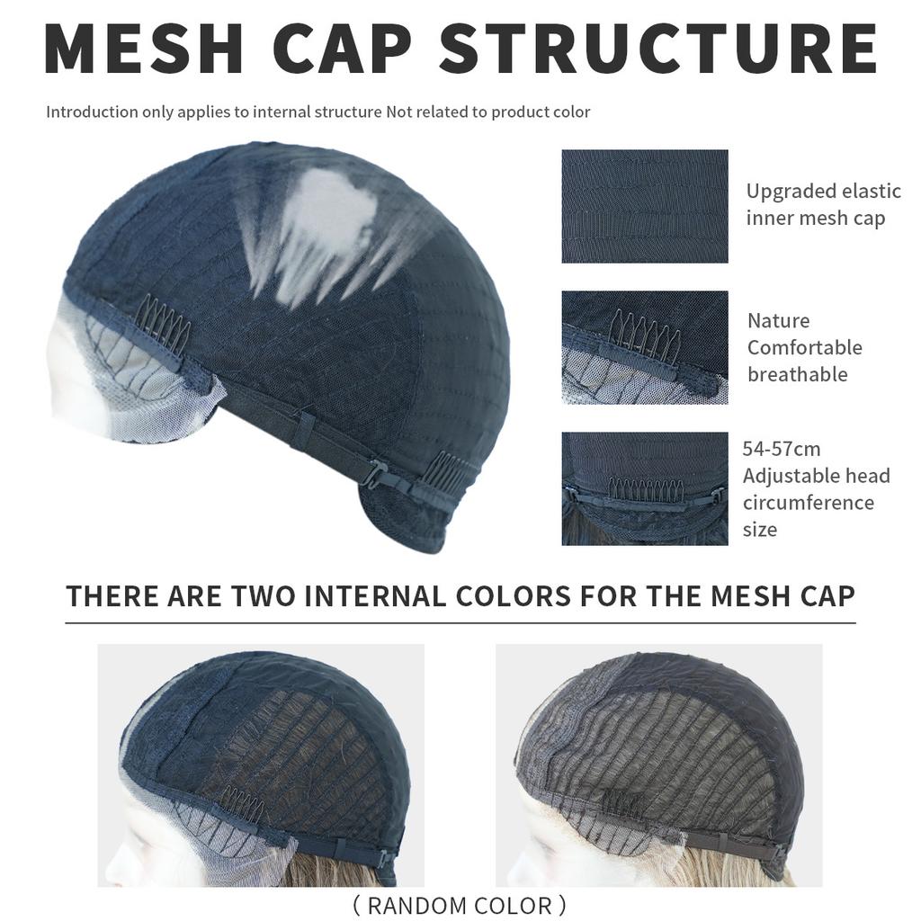 Gradient Blonde Small Lace Wig for Women - Bob Cut Shoulder Length Short Straight Hair, Quick Beauty Full Cap, Lightweight Style Wig