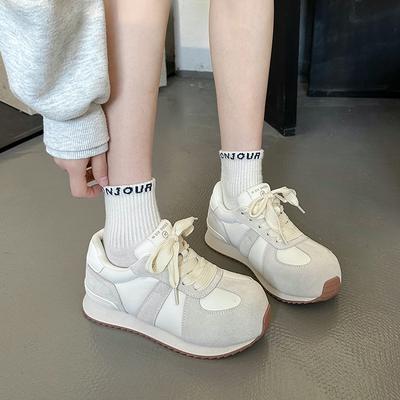 Женские спортивные туфли на плоской подошве высокого класса, с мягкой подошвой, весенние, новые, повседневные и легкие, универсальные.