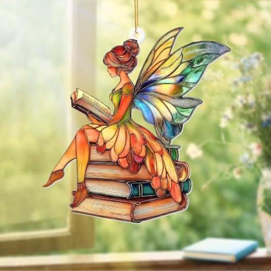 Плоские акриловые подвески-животные, разноцветные ловцы солнца, украшения для подвешивания на окно, на елку, декор для сада, ручной работы, подарок для любителей бабочек