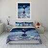 Stylized cockerel with football. Bedding sets Duvet cover sets Duvet covers Pillowcases(1 * Duvet Cover 2 * Pillowcases without duvet insert)