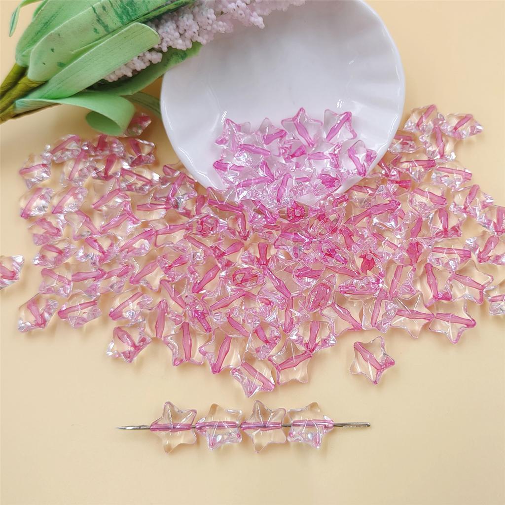 120 шт. бусины для изготовления бисера, ожерелья, браслета, изготовления ювелирных изделий, свободные бусины ручной работы, 13 мм, звезда, сделай сам, фурнитура, акрил