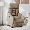 Recliner Chair with Lift Assistance Electric Taupe Microfiber Fabric