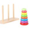 Tower of Hanoi Block Toy for Kids 3-6 Years Old Gifts Stacking Balance Toy Motor Skill for Babies Toddlers