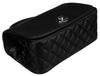 Elegancka torebka w czarnym kolorze crossbody z pikowanymi bokami - David Jones