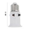 White EU Plug Connector ABS E27 To EU Plug Lamp Holder New Socket Conversion for Lamp