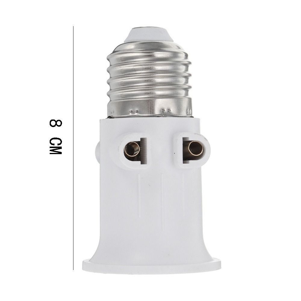 White EU Plug Connector ABS E27 To EU Plug Lamp Holder New Socket Conversion for Lamp