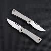 Titanium Alloy Outdoor Portable Mini Folding Fruit Knife D2 Steel Sharp Blade Survial Keychain Pocket Knife For Camping EDC