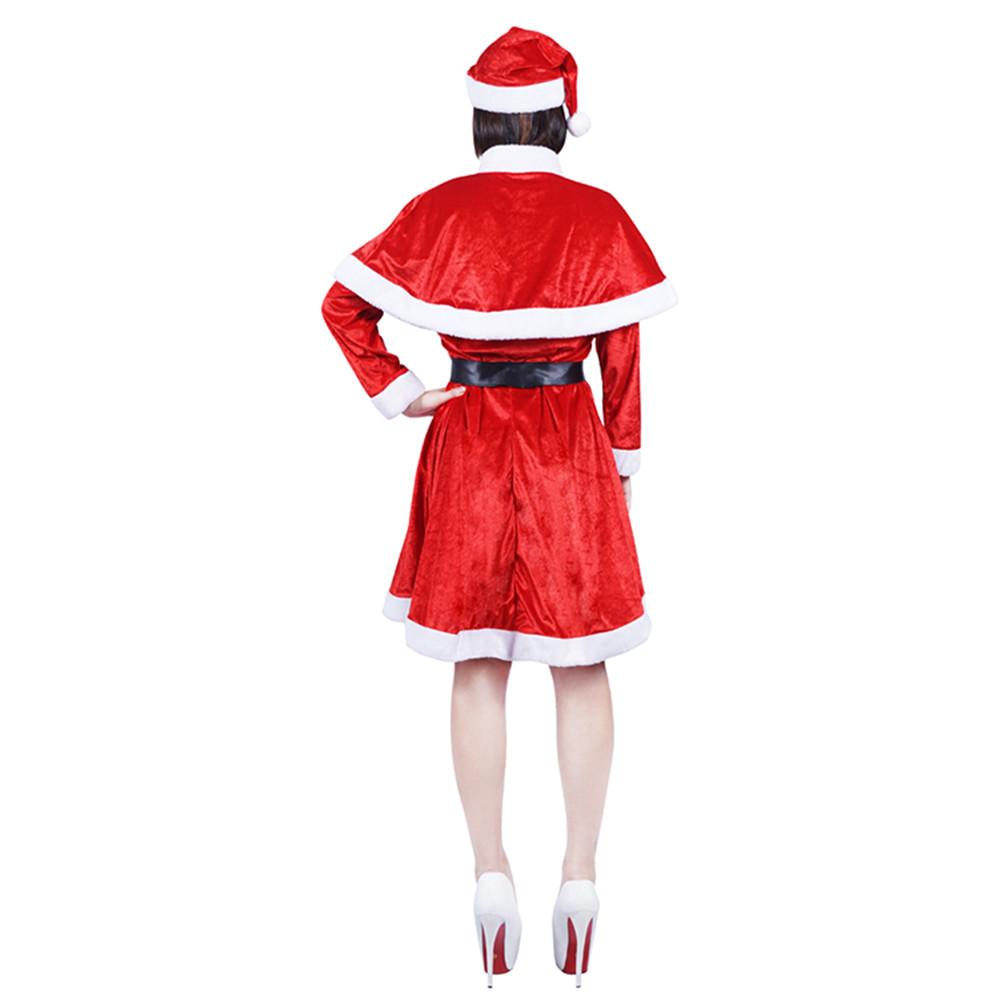Женский милый наряд Мисс Санта-Клауса, рождественский маскарадный костюм