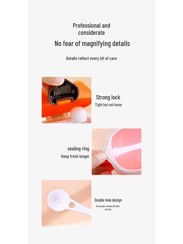 Портативный контейнер большой вместимости для хранения детского молока и рисовой муки — влагонепроницаемый и герметичный для путешествий