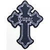 Tupac Shakur Cross Iron On Patch