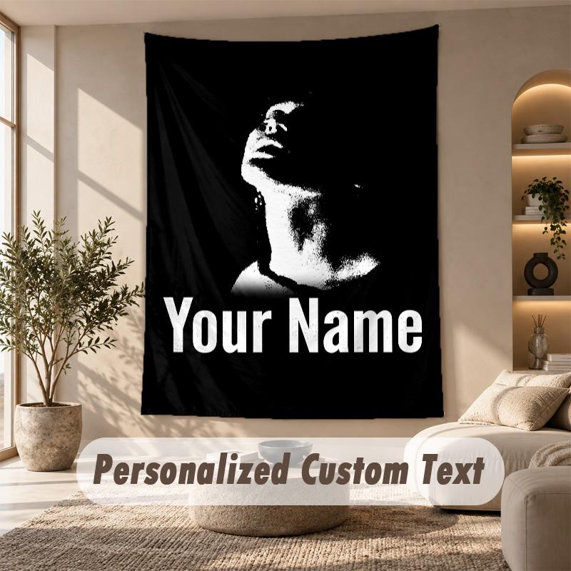 Tapestry Custom Name Text, Wall Hanging Tapestry Home Room DecorDeftones